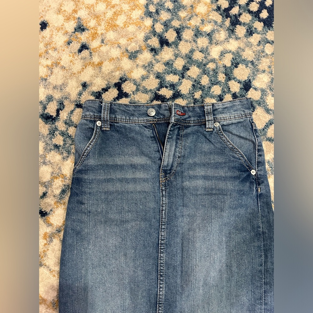 Denim Midi Skirt - Picture 2 of 5